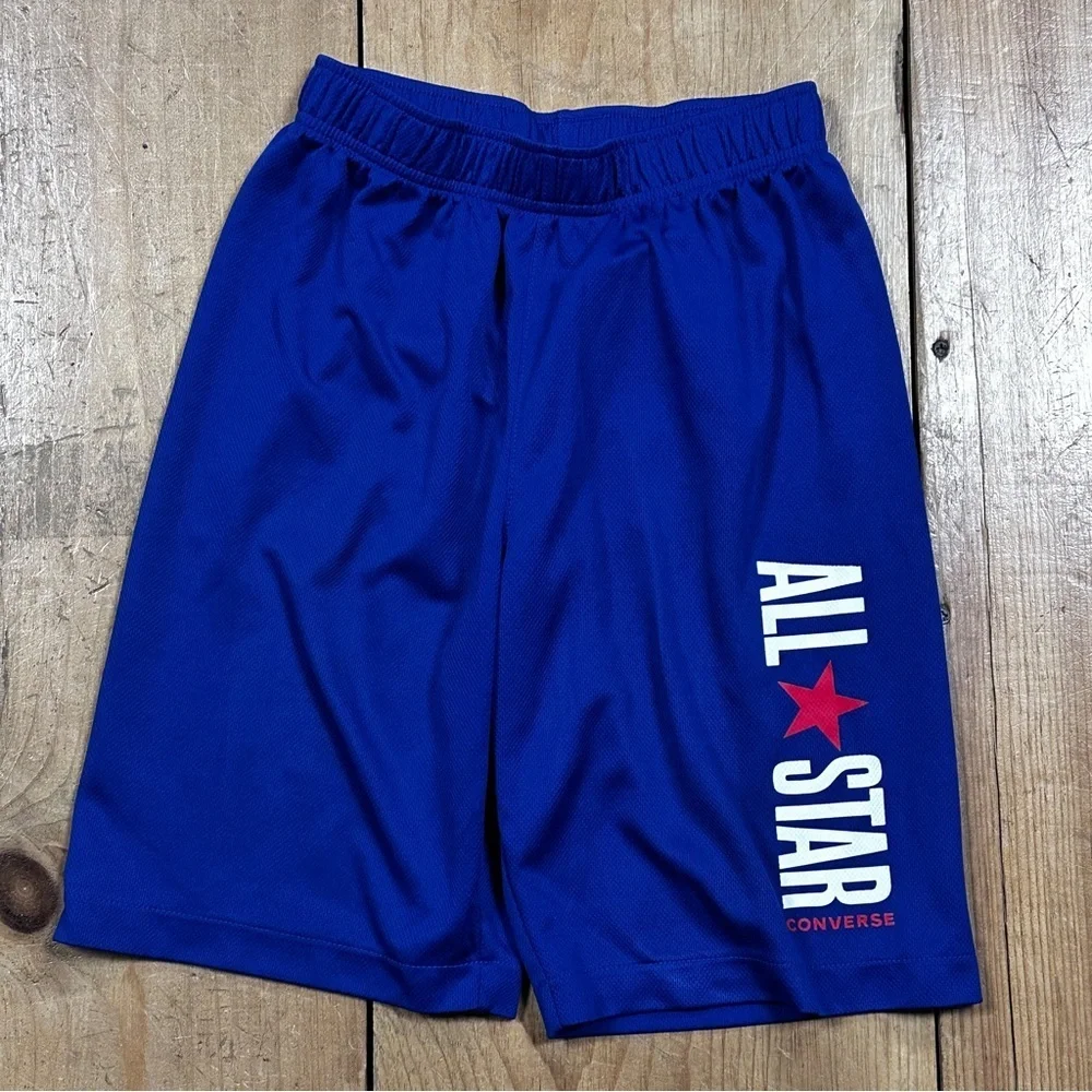 Converse Blue Basketball Boys Medium Youth Large 12 - 13 Yes Shorts All Star